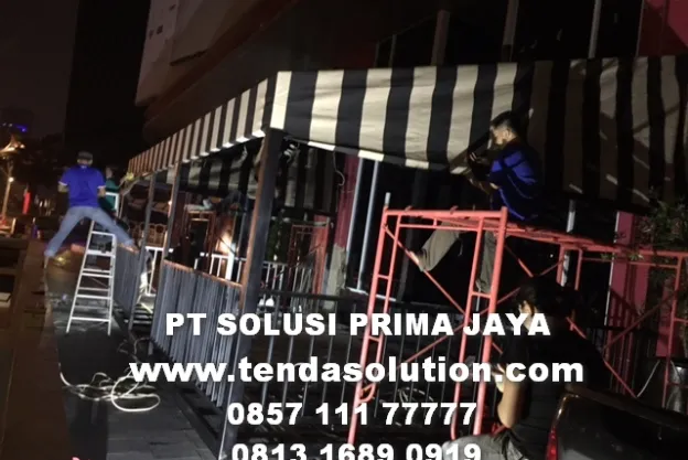 TENDA CUSTOM TERPAL CANOPY SUNBRELLA DI MAL EPICENTRUM - JAKARTA PUSAT canopy_cafe_epicentrum