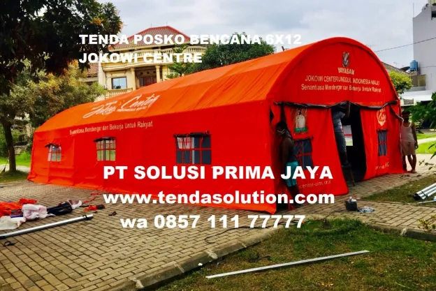 TENDA 6X12 CUSTOME SABLON YAYASAN JOKOWI CENTRE dome_6x12_jokowi