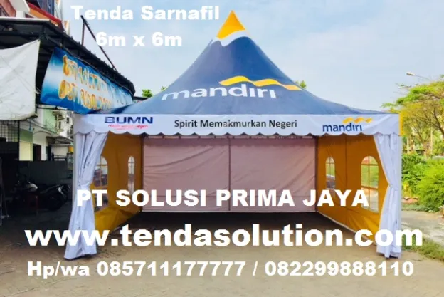 TENDA SARNAFIL EVENT 6X6 PROMOSI BRANDING BANK MANDIRI  img_6872