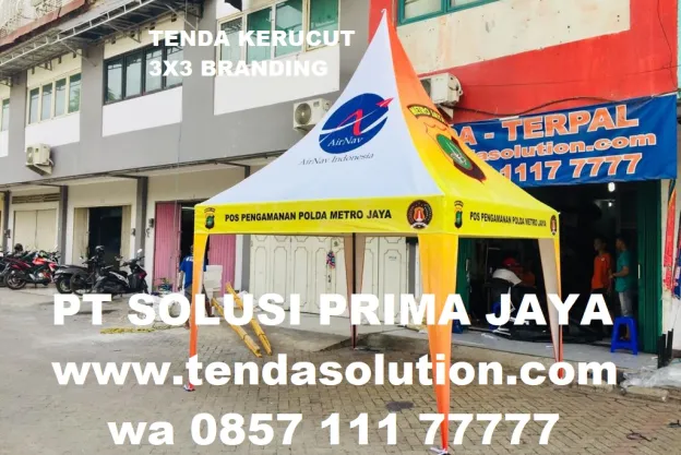 TENDA KERUCUT 3X3 PRINTING AIRNAV kerucut_3x3_airnav