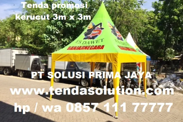 TENDA KERUCUT 3X3 PRINTING DESIGN ES DAWET BANJARNEGARA  kerucut_3x3_es_dawet