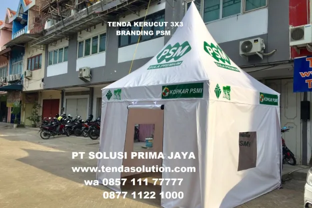 TENDA KERUCUT 3X3 PROMOSI PSM LAMPUNG kerucut_3x3_psm