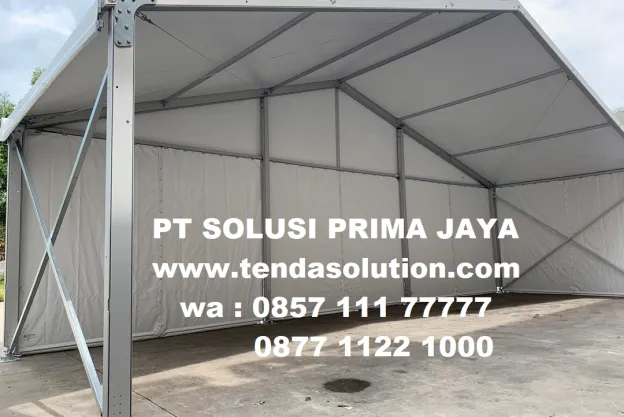 TENDA RODER TENDA GUDANG 10X5 KONSTRUKSI RANGKA ALUMUNIUM kontruksi_roder