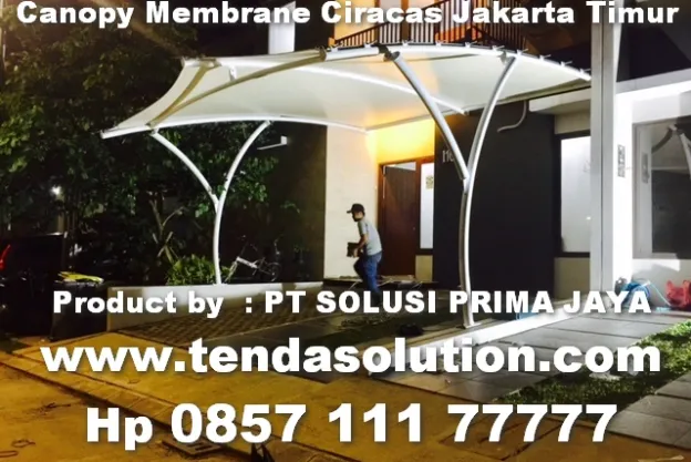 CANOPY MEMBRANE RUMAH CIRACAS JAKARTA TIMUR membrane_ciracas