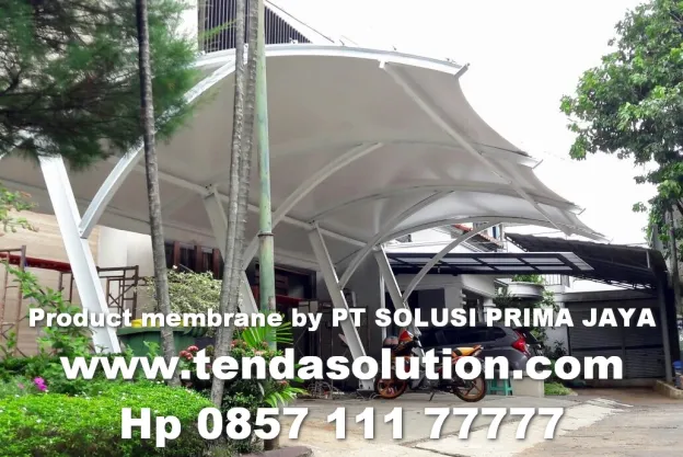 CANOPY MEMBRANE RUMAH KAMPUNG RAMBUTAN JAKARTA TIMUR membrane_kp_rambutan