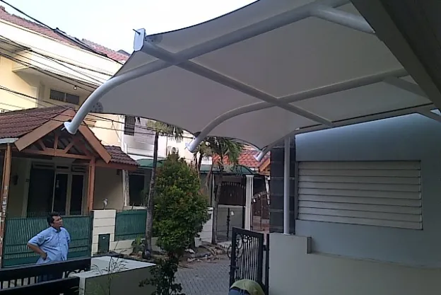 MEMBRANE CANOPY RUMAH MERUYA KEBON JERUK Tenda Membrane 