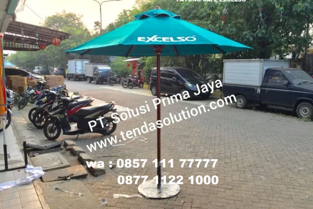 TENDA PAYUNG CAFE BRANDING EXCELSO payung_excelso