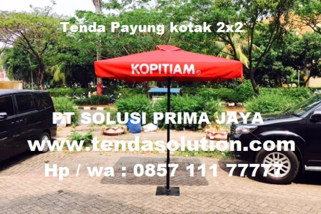 TENDA PAYUNG PROMOSI DESIGN KOPITIAM - TP 21 payung_kopitiam