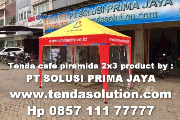 TENDA CAFE PIRAMIDA PROMOSI LUMINA CITY / TCP 22 piramida_2x3_lumina_city