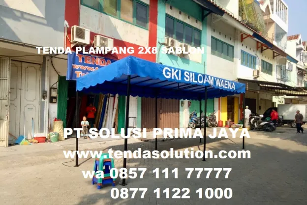 TENDA PLAMPANG EVENT 2MX8M CUSTOME SABLON GKI WAENA plampang_2x8_gki