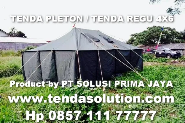 TENDA PLETON / TENDA REGU 4X6 PYLAMINE TNI - TPR 06 pleton_4x6_bekasi