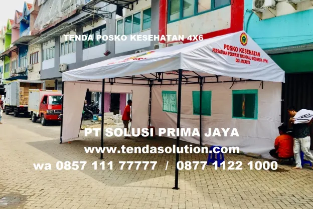 TENDA CUSTOM TENDA POSKO KESEHATAN 4X6 PERSATUAN PERAWAT NASIONAL INDONESIA  posko_ppni