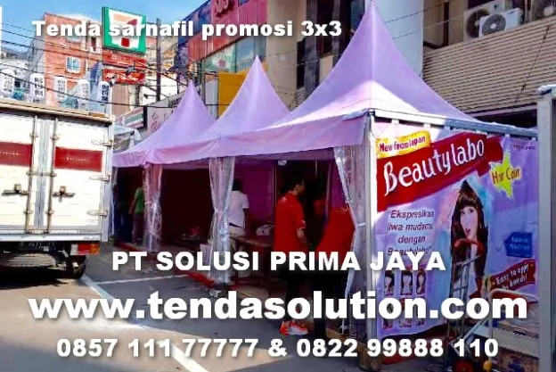 TENDA SARNAFIL EVENT 3X3 PROMOSI DESIGN BEAUTYLABO  sarnafil_3x3_beautylabo