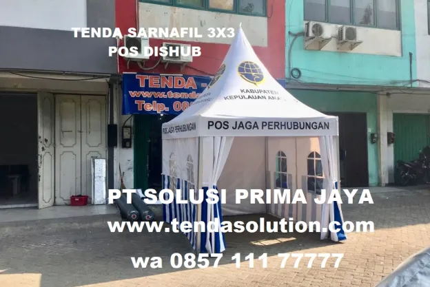 TENDA 3X3 CUSTOME SARNAFIL DINAS PERHUBUNGAN sarnafil_3x3_dishub