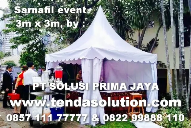 TENDA SARNAFIL 3X3 TENDA EVENT HOTEL SULTAN JAKARTA SELATAN sarnafil_3x3_event