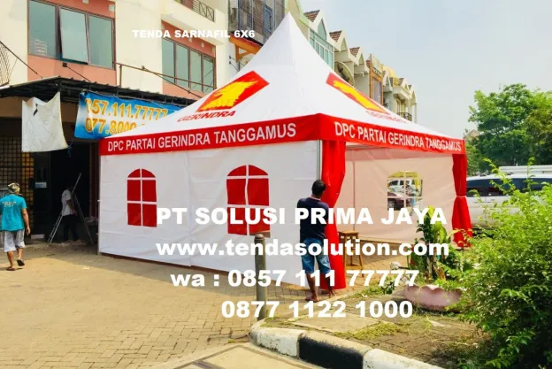 TENDA SARNAFIL 6X6 BRANDING GERINDERA sarnafil_6x6_gerindra_tanggamus