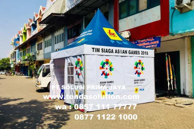 TENDA SARNAFIL 3X3 CUSTOME BRANDING ASIAN GAMES. sarnafil_asian_games