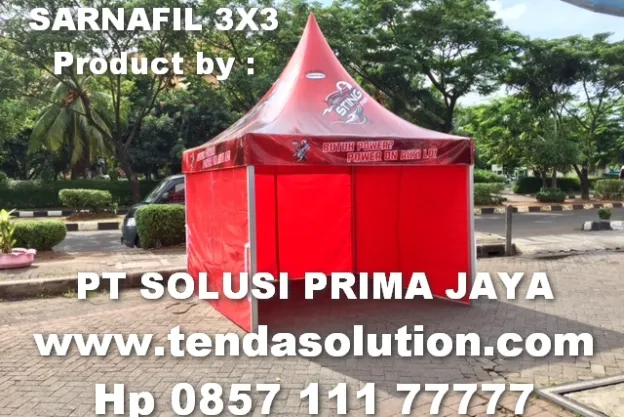 TENDA SARNAFIL 3X3 PROMOSI BRANDING STING sarnafil_promosi_sting