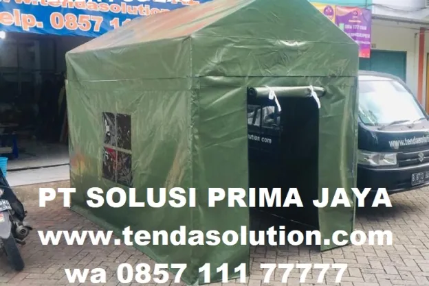 TENDA POS JAGA 2X3 TERPAULIN HIJAU tenda_2x3_posko_army