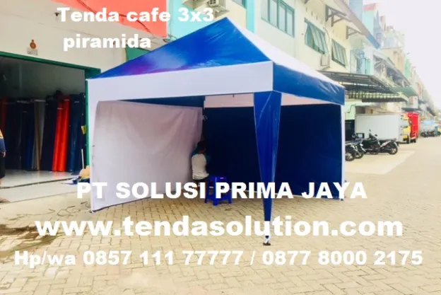 TENDA 3X3 CAFE GAZEBO KOMBINASI WARNA / TCP 27 tenda_cafe_3x3_kombinasi_warna