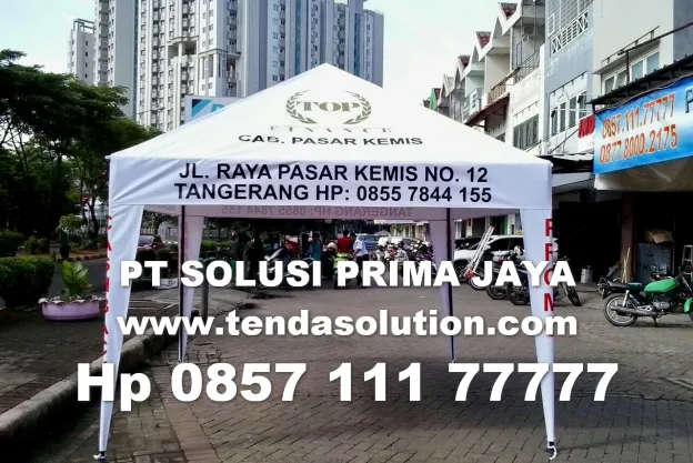 TENDA PIRAMIDE 3X3 PROMOSI BRANDING TOP FINANCE  tenda_cafe_top_finance