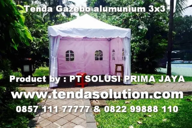 TENDA CAFE GAZEBO 3X3 RANGKA ALUMUNIUM   tenda_gazebo_alumunium