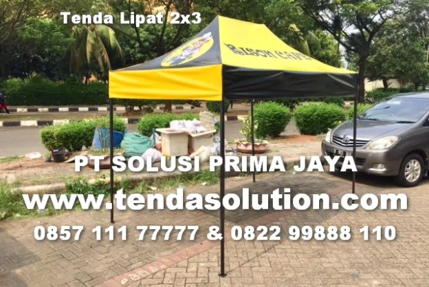 TENDA LIPAT PROMOSI 2X3 CAFE BISON - TPR 14 tenda_lipat_2x3_cafe_bison