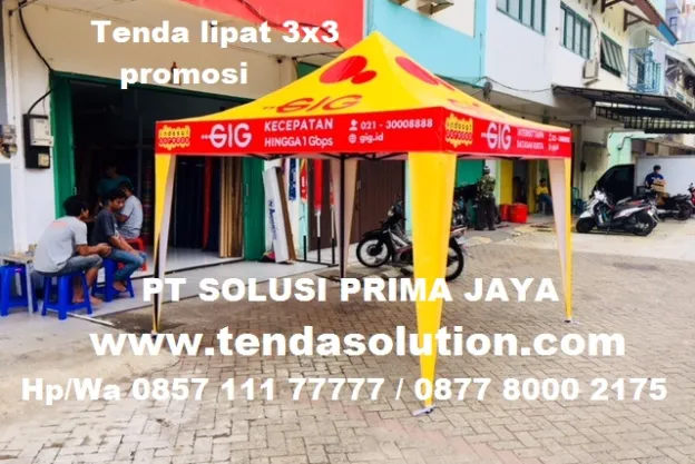 TENDA LIPAT 3X3 PROMOSI BRANDING INDOSAT - TP 29 tenda_lipat_3x3_indosat