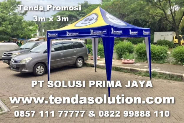 TENDA PROMOSI DESIGN MICHELIN - TP 07 tenda_lipat_3x3_michellin