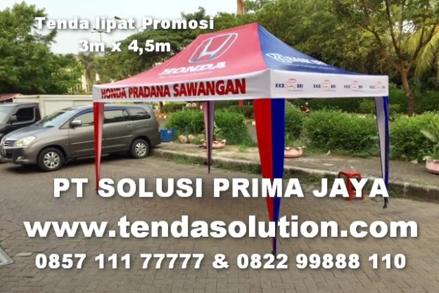 TENDA LIPAT 3X4,5 PROMOSI DEALER HONDA - TP 08 tenda_lipat_3x45_honda