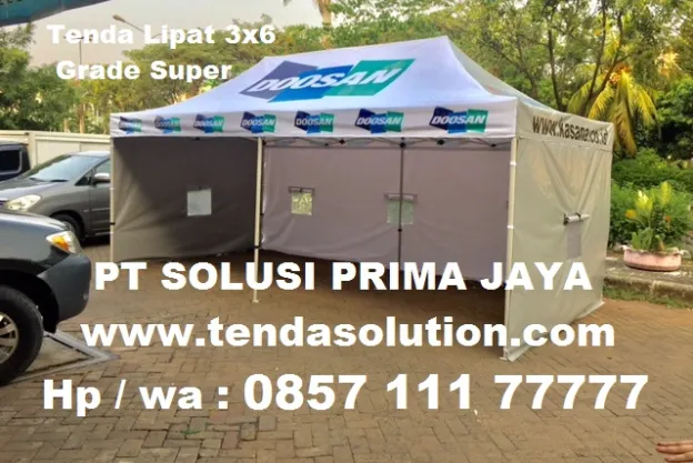 TENDA LIPAT PROMOSI DOOSAN 3M X 6M - TPR 20 tenda_lipat_3x6_doosan