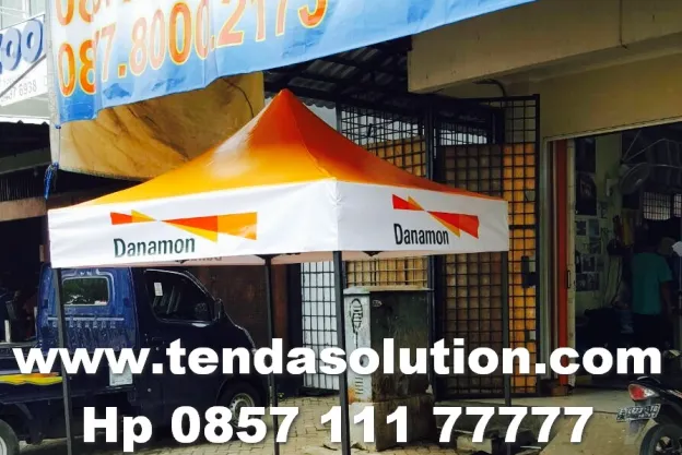 TENDA CUSTOM TENDA LIPAT 2X2 PROMOSI BANK DANAMON  tenda_lipat_danamon