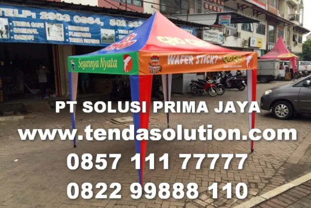 TENDA LIPAT 3X3 TENDA BAZAAR PROMOSI CHOCHO WAFER STICK tenda_lipat_dolphin