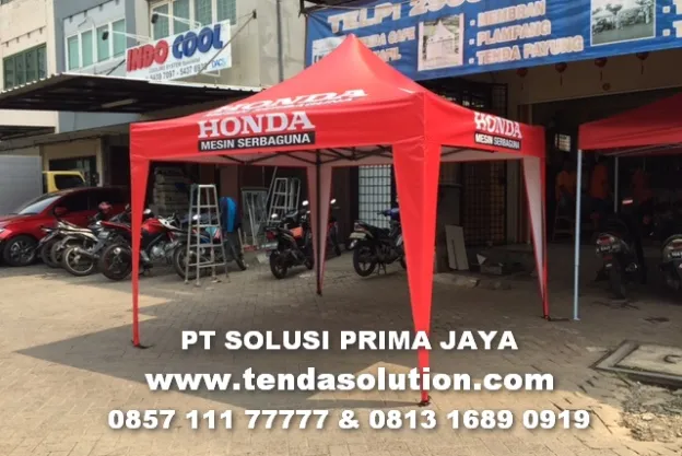 TENDA LIPAT 3X3 PRINTING RUMBAI BRANDING HONDA  tenda_lipat_honda