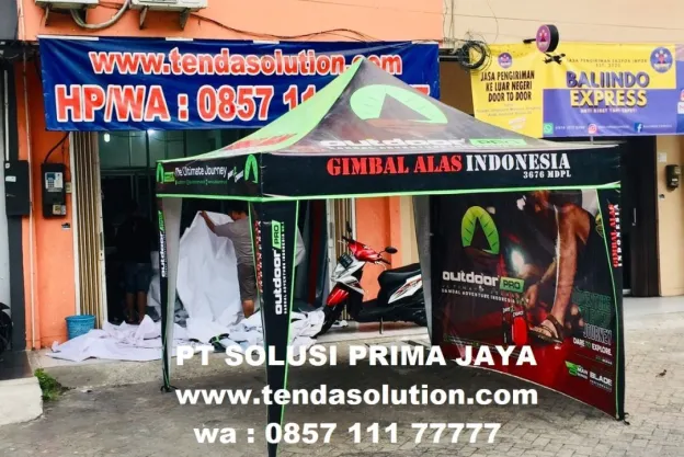 TENDA LIPAT 3X3 FULL PRINTING BRANDING OUTDOORPRO tenda_lipat_outdoorpro