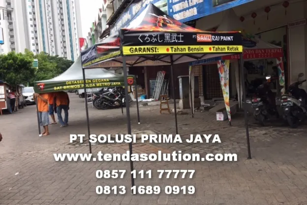 TENDA LIPAT 2X2 PRINTING BRANDING SAMURAI PAINT  tenda_lipat_samurai_paint