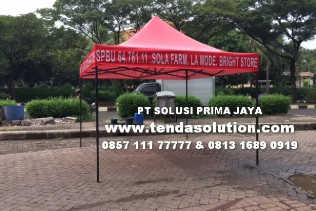 TENDA LIPAT 3X3 PRINTING BRANDING SPBU SOLAR  tenda_lipat_spbu_solar