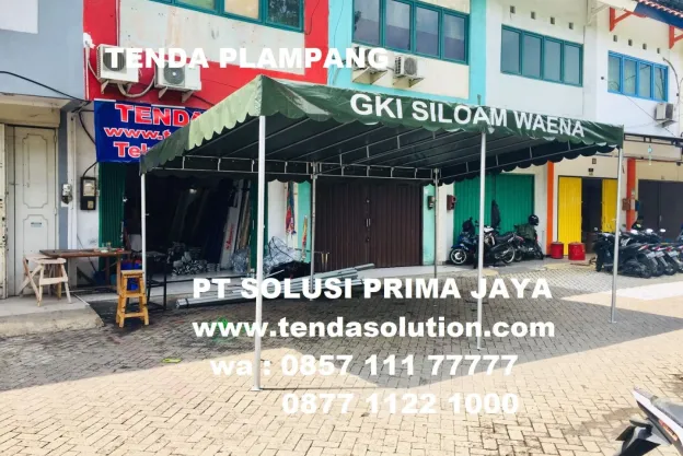 TENDA PLAMPANG TENDA PESTA 4X6 BRANDING GKI WAENA tenda_plampang_gki_waena