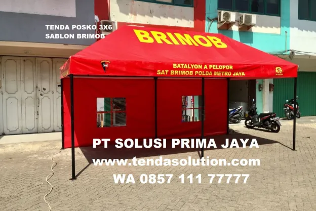 TENDA PROMOSI - TENDA POSKO BRIMOB 3M X 6M tenda_pos_brimob_3x8