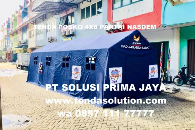 TENDA POSKO SABLON PARTAI NASDEM 4M X 8M tenda_posko_nasdem