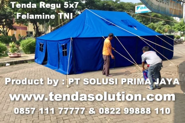 TENDA REGU FELAMINE BIRU 5X7 - TPR 08 tenda_regu_felamine_biru