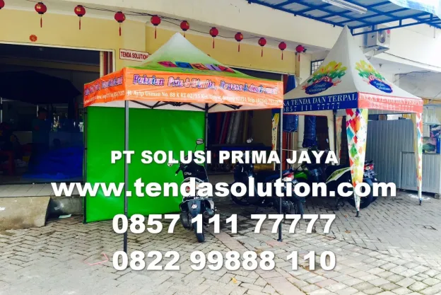 TENDA CUSTOM TENDA LIPAT 2X2 DESIGN PRINTING FASHION  tenda_voris_fashion