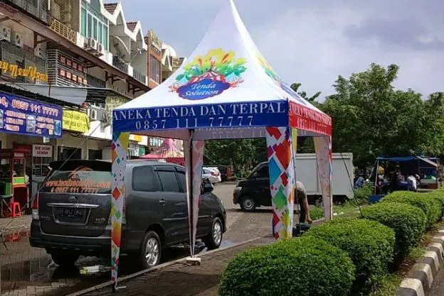 TENDA KERUCUT 2x2 PROMOSI CUSTOME BRANDING LOGO TENDA SOLUTION tk_03