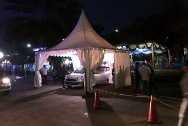 TENDA SARNAFIL TENDA EVENT 5X5 MAL METROPOLITAN SQUARE TENGERANG ts02