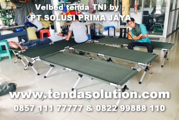 VELBED ALUMUNIUM TENDA TNI - TPR 07 velbed_tenda_tni